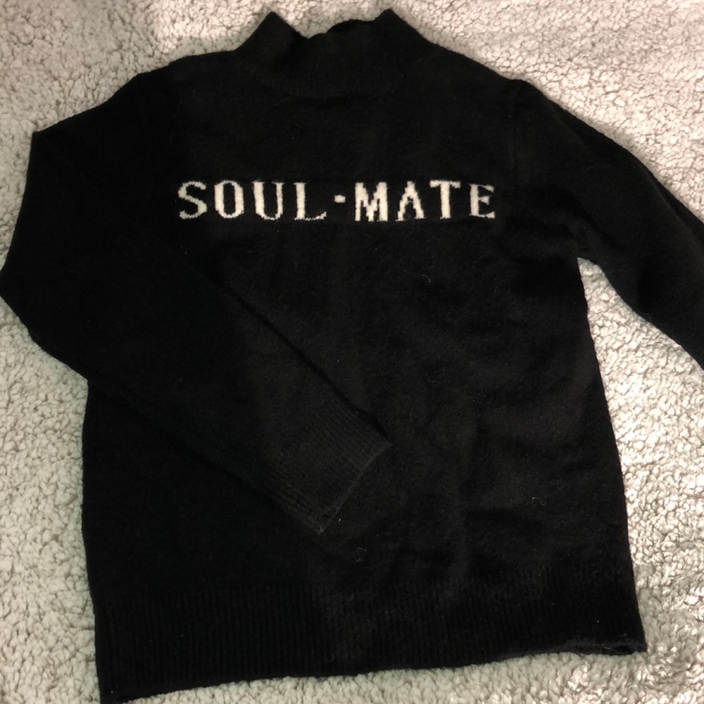 Black knit turtleneck